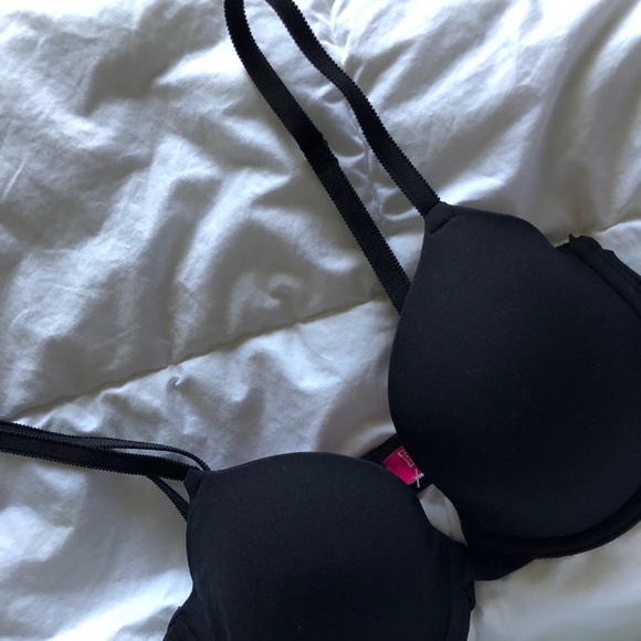 NEW W/O Tags Black VSPink Everywhere Demi Bra - Picture 1 of 4